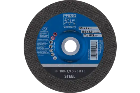 Cut-Off Wheel, 7" x .045 x 7/8, SG STEEL, T27, Aluminum oxide 1