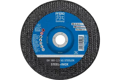 Cut-off wheel EH 180x2.5x22.23 mm depressed centre Performance Line SG STEELOX for steel/stainless steel 1