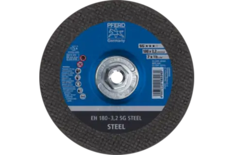 Cut-Off Wheel, 7" x 1/8 x 5/8-11, SG STEEL, T27, Aluminum oxide 1