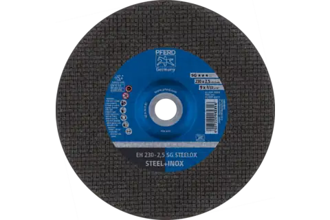 Cut-off wheel EH 230x2.5x22.23 mm depressed centre Performance Line SG STEELOX for steel/stainless steel 1