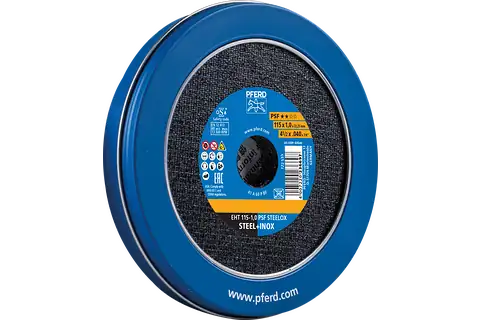 Cut-off wheel EHT 115x1.0x22.23 mm flat Universal Line PSF STEELOX for steel/stainless steel (10) 2
