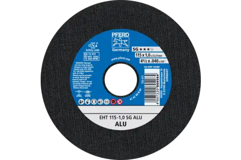 Cut-off wheel EHT 115x1.0x22.23 mm flat Performance Line SG ALU for aluminium 1