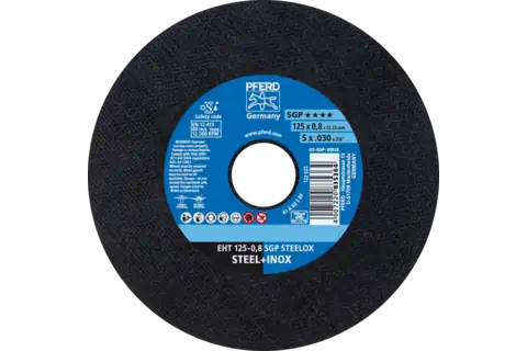 Trennscheibe EHT 125x0,8x22,23 mm gerade Speziallinie SGP STEELOX für Stahl/Edelstahl 1