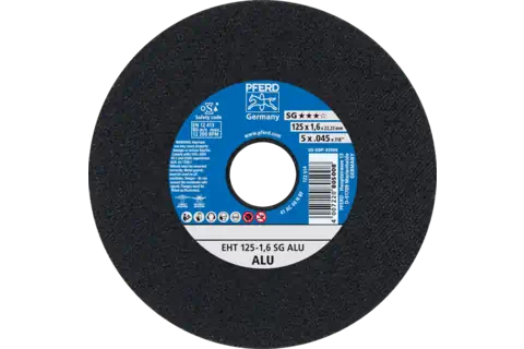Cut-off wheel EHT 125x1.6x22.23 mm flat Performance Line SG ALU for aluminium 1
