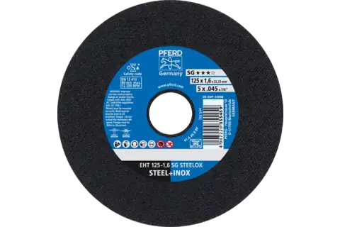 Cut-off wheel EHT 150x1.6x22.23 mm flat Performance Line SG STEELOX for steel/stainless steel 1