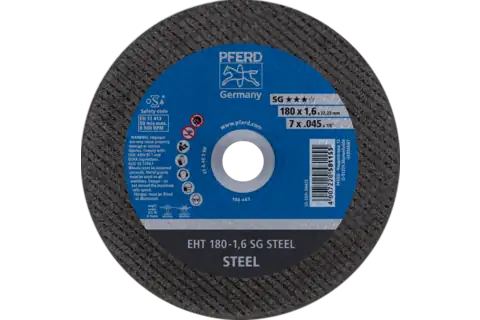 Cut-Off Wheel, 7" x .045 x 7/8, SG STEEL, T1, Aluminum oxide 1