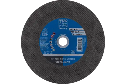 Cut-off wheel EHT 180x2.0x22.23 mm flat Performance Line SG STEELOX for steel/stainless steel 1