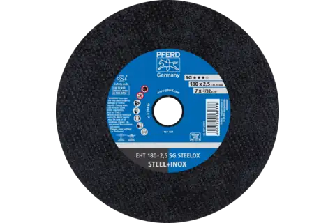 Trennscheibe EHT 180x2,5x22,23 mm gerade Leistungslinie SG STEELOX für Stahl/Edelstahl 1