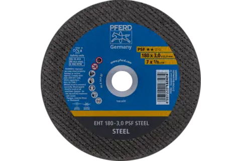 Doorslijpschijf EHT 180x3,0x22,23 mm recht universele lijn PSF STEEL voor staal 1