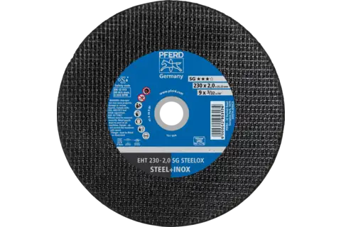 Cut-off wheel EHT 230x2.0x22.23 mm flat Performance Line SG STEELOX for steel/stainless steel 1