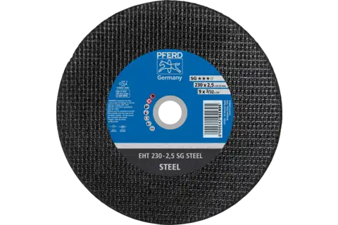 Cut-off wheel EHT 230x2.5x22.23 mm flat Performance Line SG STEEL for steel 1