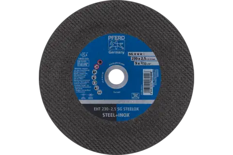 Cut-off wheel EHT 230x2.5x22.23 mm flat Performance Line SG STEELOX for steel/stainless steel 1