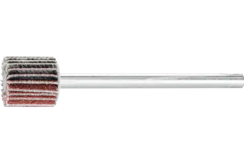 Aluminium oxide mounted flap wheel F dia. 10x10 mm shank dia. 3 mm A150 for fine grinding & finishing 1
