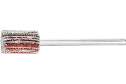 Aluminium oxide mounted flap wheel F dia. 10x15 mm shank dia. 3 mm A60 for fine grinding and finishing 1