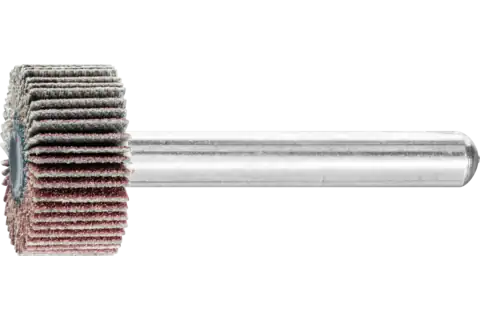 Aluminium oxide mounted flap wheel F dia. 20x10 mm shank dia. 6 mm A150 for fine grinding & finishing 1