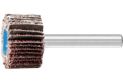 Aluminium oxide mounted flap wheel F dia. 25x15 mm shank dia. 6 mm A40 for fine grinding and finishing 2