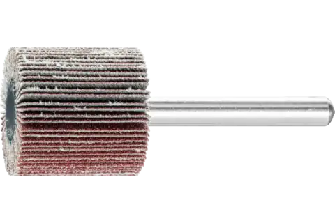 Aluminium oxide mounted flap wheel F dia. 25x25 mm shank dia. 6 mm A150 for fine grinding and finishing 1