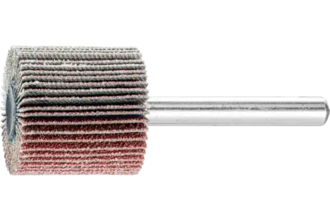 Mounted Flap Wheel, 1" x 1, 40 Grit, 1/4" Shank, Ceramic oxide CO-COOL 1