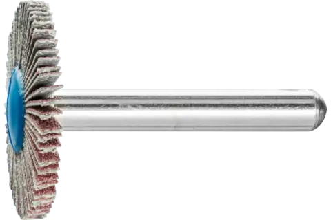 Roue à lamelles corindon F Ø 30x3 mm, tige Ø 6 mm, A120 pour ponçage fin et finition 1