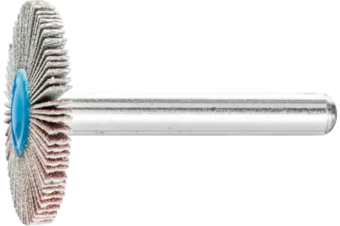 Korund Fächerschleifer F Ø 30x3 mm Schaft-Ø 6 mm A180 für Feinschliff und Finish 1