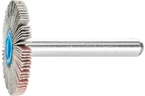 Aluminium oxide mounted flap wheel F dia. 30x3 mm shank dia. 6 mm A320 for fine grinding and finishing 1