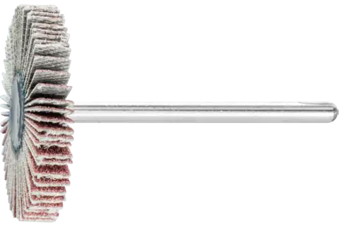 Aluminium oxide mounted flap wheel F dia. 30x5 mm shank dia. 3 mm A120 for fine grinding and finishing 1