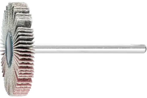 Korund Fächerschleifer F Ø 30x5 mm Schaft-Ø 3 mm A240 für Feinschliff und Finish 1