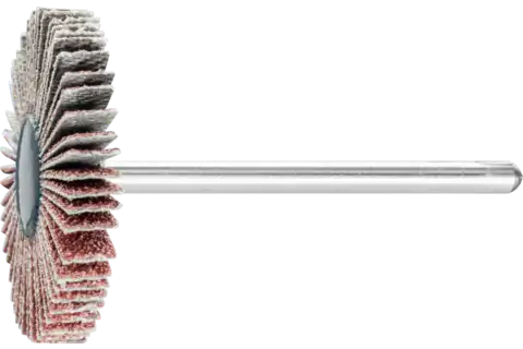 Aluminium oxide mounted flap wheel F dia. 30x5 mm shank dia. 3 mm A80 for fine grinding and finishing 1