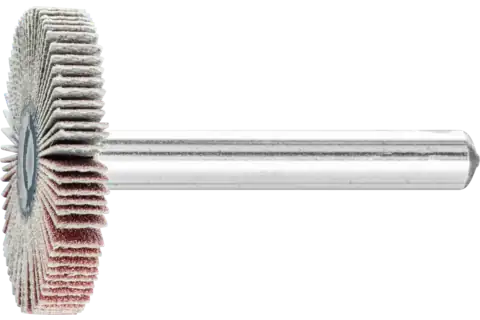 Aluminium oxide mounted flap wheel F dia. 30x5 mm shank dia. 6 mm A240 for fine grinding and finishing 1