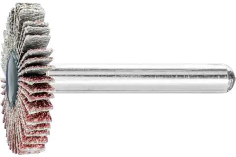 Aluminium oxide mounted flap wheel F dia. 30x5 mm shank dia. 6 mm A60 for fine grinding and finishing 1