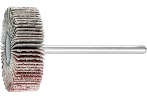 Aluminium oxide mounted flap wheel F dia. 30x10 mm shank dia. 3 mm A150 for fine grinding & finishing 1