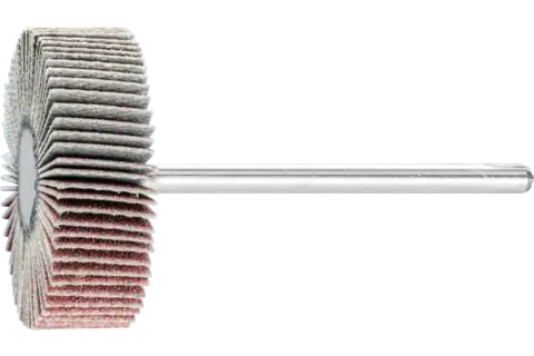 Aluminium oxide mounted flap wheel F dia. 30x10 mm shank dia. 3 mm A240 for fine grinding & finishing 1