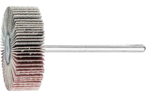 Aluminium oxide mounted flap wheel F dia. 30x10 mm shank dia. 3 mm A320 for fine grinding & finishing 1