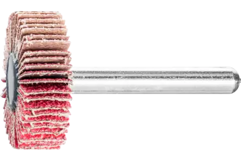 Ceramic oxide grain mounted flap wheel F dia. 30x10 mm shank dia. 6 mm CO-COOL80 for high stock removal on stainless steel 1