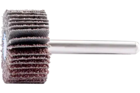 Aluminium oxide mounted flap wheel F dia. 30x15 mm shank dia. 6 mm A40 for fine grinding and finishing 1