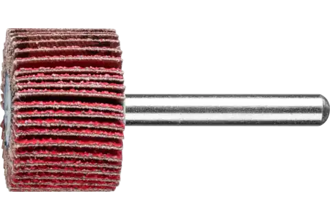 Roue à lamelles sur tige, grain céramique F, Ø 30x20 mm, tige Ø 6 mm, CO-COOL60 pour enlèvement de matière élevé sur l'acier inoxydable 1