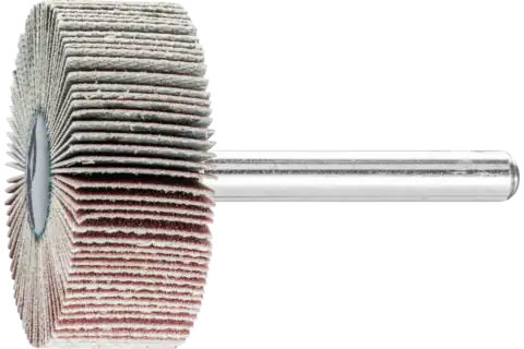Aluminium oxide mounted flap wheel F dia. 40x15 mm shank dia. 6 mm A240 for fine grinding and finishing 1