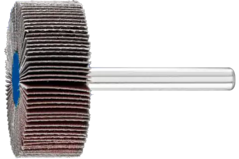 Roue à lamelles corindon F Ø 40x15 mm, tige Ø 6 mm, A320 pour ponçage fin et finition 1