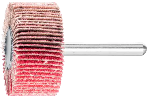 Keramikkorn Fächerschleifer F Ø 40x20mm Schaft-Ø 6 mm CO-COOL80 hoher Abtrag auf Edelstahl 1