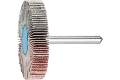 Roue à lamelles corindon F Ø 50x10 mm, tige Ø 6 mm, A150 pour ponçage fin et finition 1