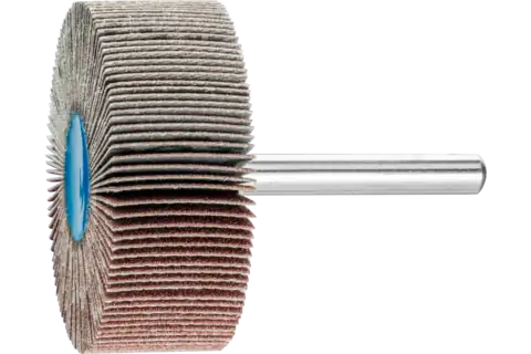 Aluminium oxide mounted flap wheel F dia. 50x20 mm shank dia. 6 mm A150 for fine grinding & finishing 1