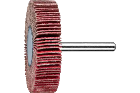 Ceramic oxide grain mounted flap wheel F dia. 60x15 mm shank dia. 6 mm CO-COOL80 for high stock removal on stainless steel 1