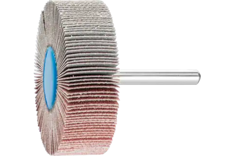 Aluminium oxide mounted flap wheel F dia. 60x20 mm shank dia. 6 mm A120 for fine grinding & finishing 1