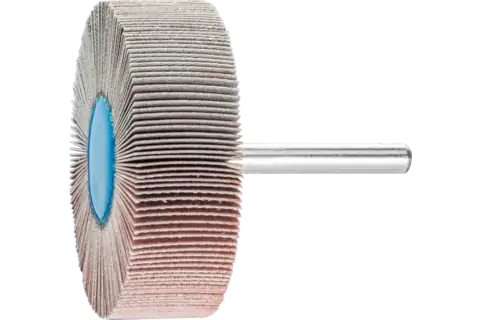 Aluminium oxide mounted flap wheel F dia. 60x20 mm shank dia. 6 mm A320 for fine grinding & finishing 1