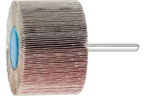 Aluminium oxide mounted flap wheel F dia. 60x40 mm shank dia. 6 mm A240 for fine grinding & finishing 1