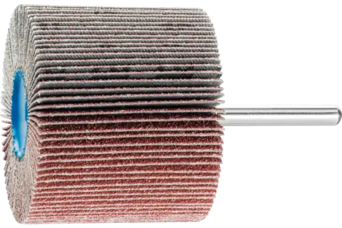 Aluminium oxide mounted flap wheel F dia. 60x50 mm shank dia. 6 mm A60 for fine grinding & finishing 1