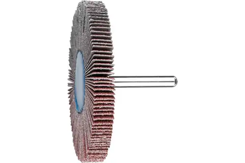 Korund Fächerschleifer F Ø 80x10mm Schaft-Ø 6 mm A60 für Feinschliff und Finish 1