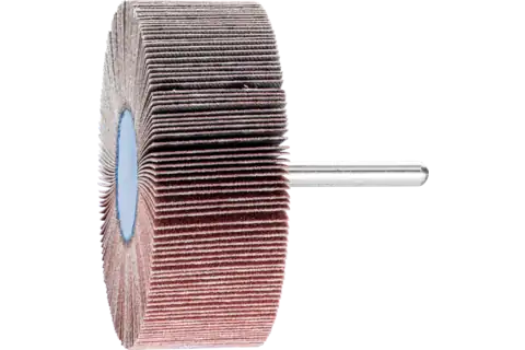 Aluminium oxide mounted flap wheel F dia. 80x30 mm shank dia. 6 mm A150 for fine grinding & finishing 1