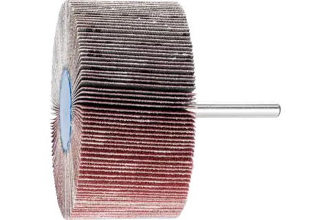 Aluminium oxide mounted flap wheel F dia. 80x40 mm shank dia. 6 mm A120 for fine grinding & finishing 1