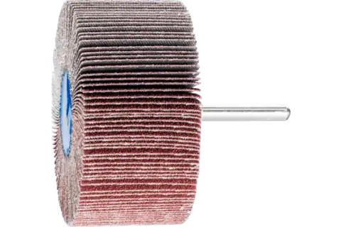 Aluminium oxide mounted flap wheel F dia. 80x40 mm shank dia. 6 mm A80 for fine grinding & finishing 1